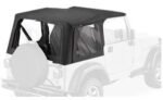 Bestop 51127-15 Replace-A-Top Soft Top - Without Frame (Requires Factory Frame) Black Denim - Image 4