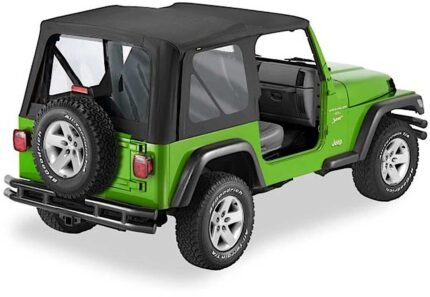 Bestop 51178-35 Replace-A-Top Soft Top - Without Frame (Requires Factory Frame) Black diamond