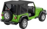 Bestop 51193-35 Replace-A-Top Soft Top - Without Frame (Requires Factory Frame) Black diamond