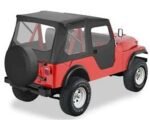 Bestop 51405-01 Tigertop Soft Top - With Frame (Frame Included) Black - Image 2