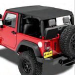 Bestop 52593-35 Header Extended Safari Cable Style Bikini Top Black diamond - Image 5