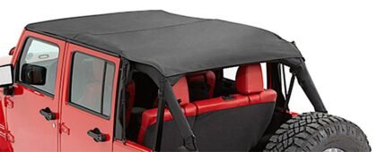 Bestop 52594-35 Header Extended Safari Cable Style Bikini Top Black diamond