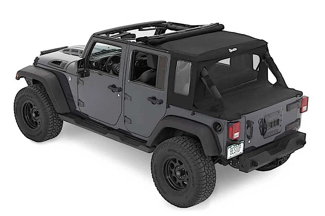 d345390017_1.jpg Bestop 53900-17 Halftop Series Soft Top - Black - Image 1