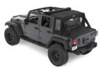 Bestop 53901-17 Halftop Soft Top, Black Premium Twill, Fit's 4 Door Models Only - Image 4