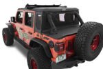 Bestop 53902-17 Trektop Halftop Soft Top - Frameless Design Black twill - Image 5