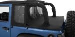 Bestop 53903-17 Halftop Series Soft Top - With Frame (Frame Included) Black twill - Image 5