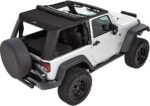 Bestop 54862-17 Trektop Pro Hybrid Fastback Soft Top - Frameless Design Black - Image 4
