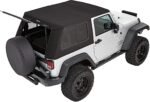 Bestop 54862-17 Trektop Pro Hybrid Fastback Soft Top - Frameless Design Black - Image 6