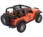 Bestop 54922-74 Trektop Glide FastBack  Soft Top - Without Frame (Requires Factory Frame) Pebble Beige - Image 10