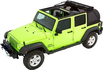 Bestop 54923-17 Trektop Glide FastBack  Soft Top - With Frame (Frame Included) Black twill