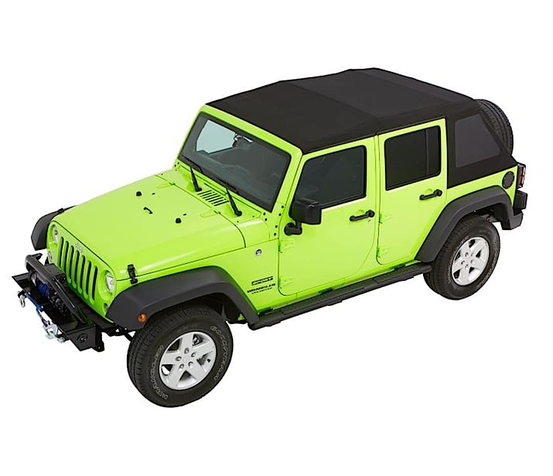 d345492374_1.jpg Bestop 54923-74 Trektop Glide FastBack Soft Top - Without Frame (Requires Factory Frame) Pebble Beige - Image 1