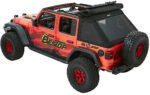 Bestop 54925-17 Trektop Ultra Fastback Soft Top - Without Frame (Requires Factory Frame) Black twill - Image 2