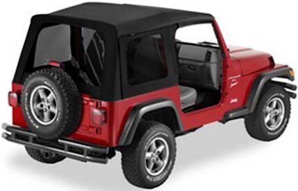 Bestop 55629-35 Soft Top Fabric - Black diamond, Sold individually