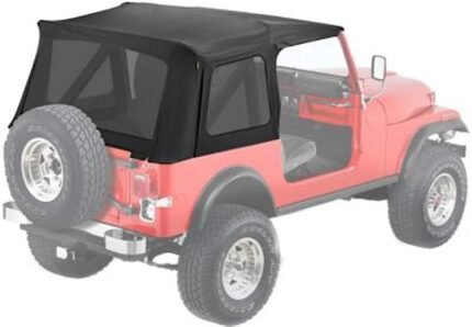 Bestop 55729-15 Soft Top Fabric - Black Denim, Sold individually