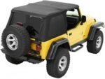 Bestop 56820-15 Trektop Fastback Soft Top - With Frame (Frame Included) Black Denim - Image 2