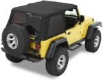 Bestop 56820-35 Trektop Fastback Soft Top - With Frame (Frame Included) Black diamond