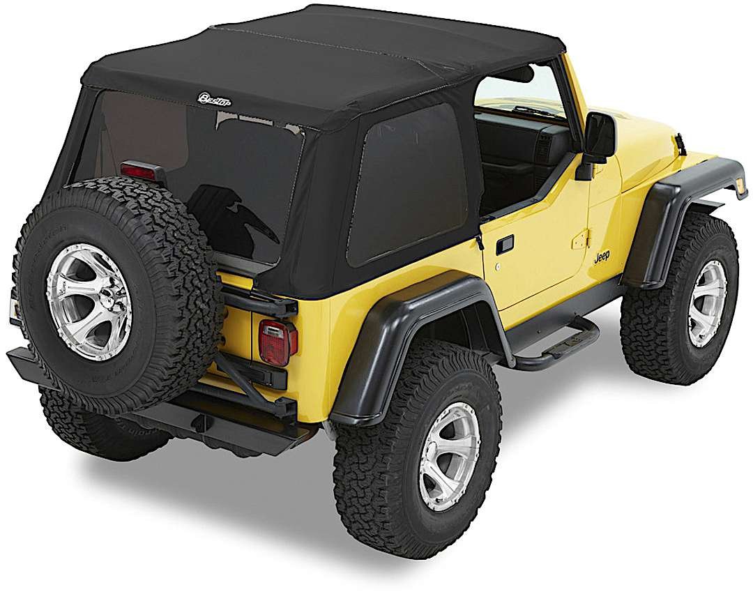 d345682035_1.jpg Bestop 56820-35 Trektop Fastback Soft Top - With Frame (Frame Included) Black diamond - Image 1