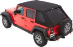 Bestop 56853-17 Trektop Fastback Soft Top - With Frame (Frame Included) Black twill