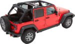 Bestop 56853-17 Trektop Fastback Soft Top - With Frame (Frame Included) Black twill - Image 9