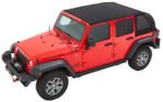 Bestop 56853-35 Trektop Fastback Soft Top - With Frame (Frame Included) Black diamond