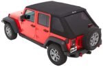 Bestop 56853-35 Trektop Fastback Soft Top - With Frame (Frame Included) Black diamond - Image 2