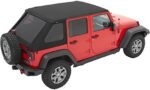 Bestop 56853-35 Trektop Fastback Soft Top - With Frame (Frame Included) Black diamond - Image 4