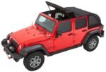 Bestop 56853-35 Trektop Fastback Soft Top - With Frame (Frame Included) Black diamond - Image 7
