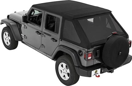 Bestop 56863-17 Trektop Fastback Soft Top - With Frame (Frame Included) Black