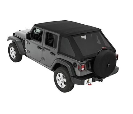 Bestop 56863-35 Trektop Fastback Soft Top - With Frame (Frame Included) Black diamond