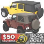 Bestop 79129-35 Replace-A-Top Soft Top - Without Frame (Requires Factory Frame) Black diamond - Image 4