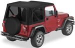 Bestop 79141-35 Replace-A-Top Soft Top - Without Frame (Requires Factory Frame) Black diamond