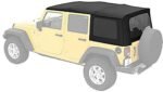 Bestop 79847-17 Replace-A-Top Soft Top - Without Frame (Requires Factory Frame) Black twill - Image 5