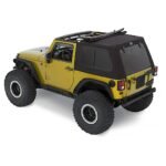 Bestop 54462-17 Trektop Pro Hybrid Slantback Series Soft Top - Frameless Design Black - Image 2