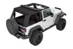 Bestop 54462-17 Trektop Pro Hybrid Slantback Series Soft Top - Frameless Design Black - Image 4