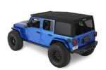 Bestop 54726-35 Supertop Ultra Squareback Soft Top - Frameless Design Black - Image 2