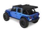 Bestop 54726-35 Supertop Ultra Squareback Soft Top - Frameless Design Black - Image 3