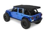 Bestop 54726-35 Supertop Ultra Squareback Soft Top - Frameless Design Black - Image 4
