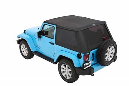 Bestop 56452-35 Trektop Slantback Series Soft Top - Frameless Design Black