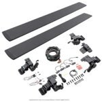 Go Rhino 20410680PC Running Boards, Textured Black, Aluminum, 4-Door, Extended Cab Pickup, E-BOARD E1 Electric Series
