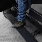 Go Rhino 20444587PC Running Boards, Textured Black, Aluminum, with Mounting Kit, Crew Cab Pickup, FULL HYBRID EV-GAS (FHEV)/GAS, E1 Series - Image 5