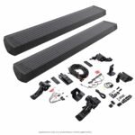 Go Rhino 20492752PC Running Boards, Textured Black, Aluminum, 2-Door, Sport Utility, E-BOARD E1 Electric Series