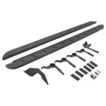 Go Rhino 63036880ST Running Boards, Protective Bedliner Coating, Steel, 4-Door, Crew Cab Pickup, RB10 Slim Line Series