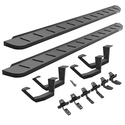 Go Rhino 6340488020PC Running Boards, Powdercoated Textured Black, Steel, Extended Cab Pickup, RB10 Series