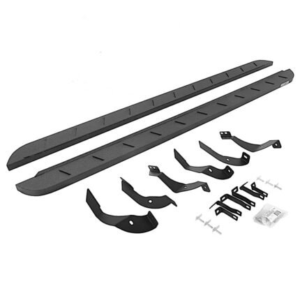 Go Rhino 63405187ST Running Boards, Protective Bedliner Coating, Steel, DIESEL, 4-Door, Crew Cab Pickup, RB10 Slim Line Series