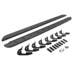Go Rhino 63405880ST Running Boards, Protective Bedliner Coating, Steel, 4-Door, Extended Cab Pickup, RB10 Slim Line Series