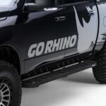 Go Rhino 63413157T Running Boards, Protective Bedliner Coating, Steel, 6 in. Width, Curved Shape, Off-Road Style, 2-Door, Sport Utility, RB10 Series - Image 3