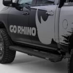 Go Rhino 63413157T Running Boards, Protective Bedliner Coating, Steel, 6 in. Width, Curved Shape, Off-Road Style, 2-Door, Sport Utility, RB10 Series - Image 4
