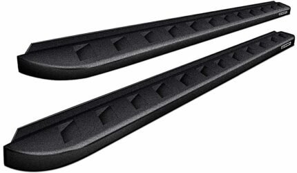 Go Rhino 63442568T Running Boards, Black, Steel, with Mounting Brackets, 4-Door, Sport Utility, RB10 Raptor-Style Series