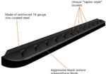 Go Rhino 63442568T Running Boards, Black, Steel, with Mounting Brackets, 4-Door, Sport Utility, RB10 Raptor-Style Series - Image 2