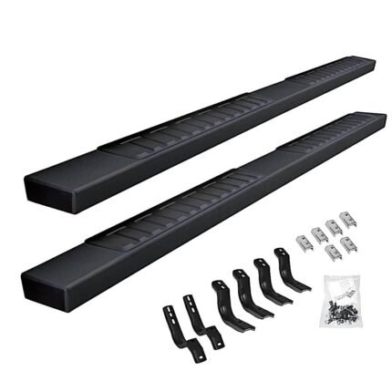 Go Rhino 6862443580T Running Boards, Protective Bedliner Coating, Steel, 4-Door, Extended Cab Pickup, RB20 Raptor-Style Series